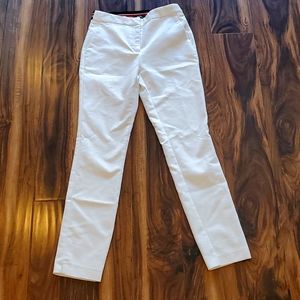 Zara Casual White Dress Pant with Elasticband